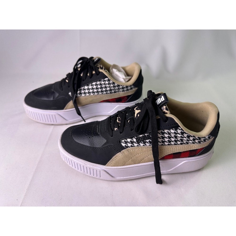 PUMA Cali Dream Women's Size 8.5 Wild Child Leopard Print Chunky Platform‎ Shoes